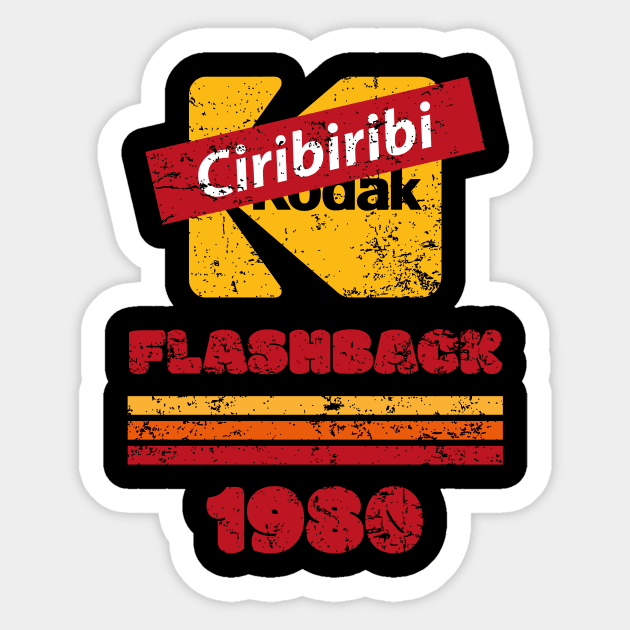 Flashback 80s kodak Photos Sticker by TEEWEB